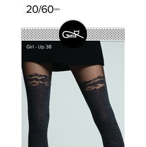Dámské punčochové kalhoty Gatta Girl-Up wz.38 20/60 den černá-žíhaná 3-M