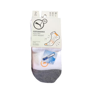 Ponožky Puma 906270 Quarter Dry A'2 bílá 43-46