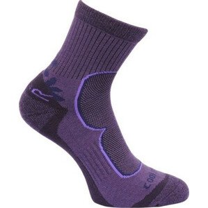 Dámské ponožky Regatta W Active LS 2Pack Blkberry/Viv fialové 6-8