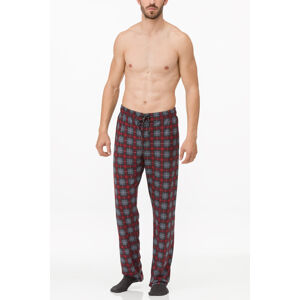 Pánské pyžamové kalhoty 11652 - Vamp šedo-červená M