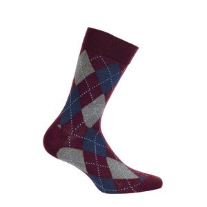 Vzorované pánské ponožky PERFECT MAN-CASUAL fialová 45/47