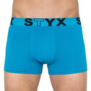 Pánské boxerky Styx sportovní guma nadrozměr světle modré (R969) 5XL