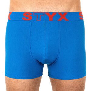 Pánské boxerky Styx sportovní guma nadrozměr modré (R967) 5XL