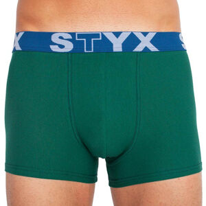 Pánské boxerky Styx sportovní guma tmavě zelené (G1066) L