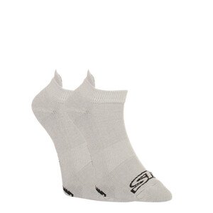 Ponožky Styx nízké šedé s černým logem (HN1062)  M