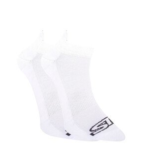 Ponožky Styx nízké bílé s černým logem (HN1061)  L