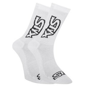 Ponožky Styx vysoké bílé s černým logem (HV1061) M