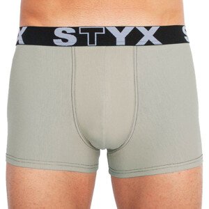 Pánské boxerky Styx sportovní guma světle šedé (G1062) XL