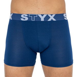 Pánské boxerky Styx long sportovní guma tmavě modré (U968) XL
