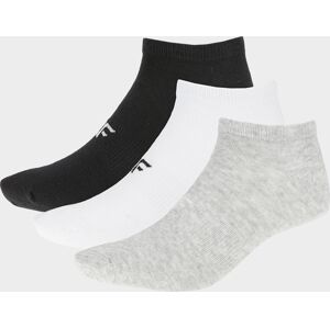 Dámské ponožky 4F SOD302 Šedé_Bílé_Černé (3 páry) 35-38