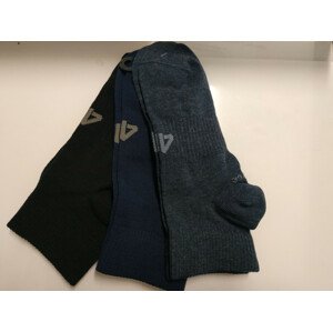 Pánské ponožky 4F SOM302 Modrá_Černá (3páry) 43-46