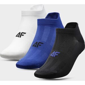 Pánské ponožky 4F SOM213 Bílé_modré_černé (3páry) 39-42