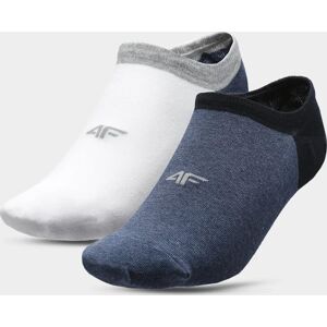 Pánské ponožky 4F SOM200 Bílé, modré 39-42