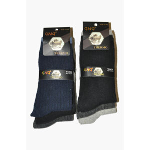 Pánské ponožky Ulpio GNG 1727 Thermo Wool A'3 černá 40-43