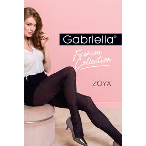 Dámské punčochové kalhoty Gabriella Zoya code 368 černo-stříbrná 4-l