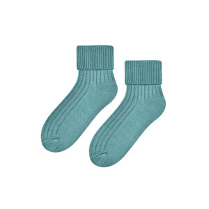 Teplé ponožky na spaní Steven 067-52 mořská 35-37
