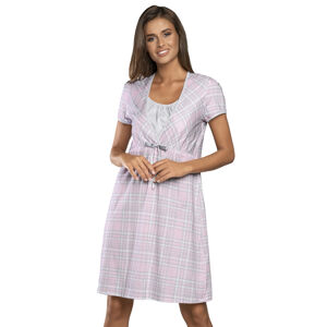 Těhotenská noční košile Italian Fashion Mitali kr.r. růžová m