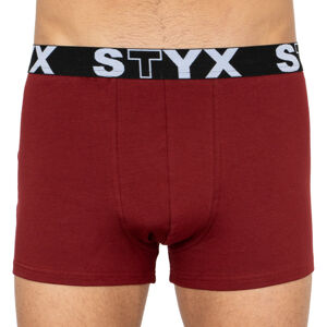 Pánské boxerky Styx sportovní guma nadrozměr vínové (R1060) 4XL