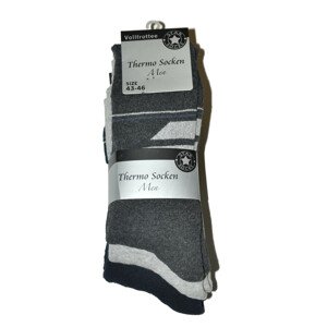 Pánské ponožky WiK Thermo Socken 7022 A'3 tmavě šedá-šedá-tmavě modrá 39-42