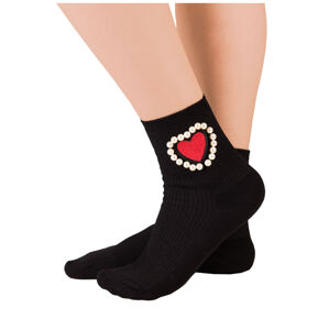Ponožky Magnetis SK-06 Srdce, perly černá univerzální