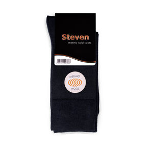 Ponožky z merino vlny Steven 130 černá 41-43
