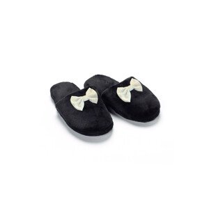 Vamp - Dámské sametové pantofle s mašličkou ORIGINAL L 13991 - Vamp