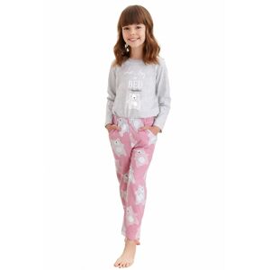 Dívčí pyžamo Sofia šedé medvídek šedá 104