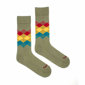 Veselé ponožky Fusakle kosočtverec les (--0807) M