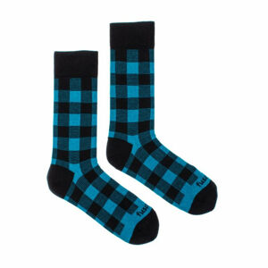 Veselé ponožky Fusakle karo blu (--0938) L