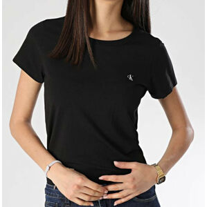 Dámské tričko QS6442E 001 černá - Calvin Klein černá L