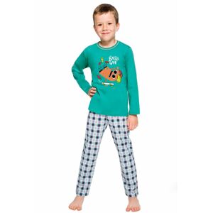 Chlapecké pyžamo Leo 2342 - Taro zelená-šedá 98