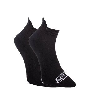 Ponožky Styx nízké černé s bílým logem (HN960)  L