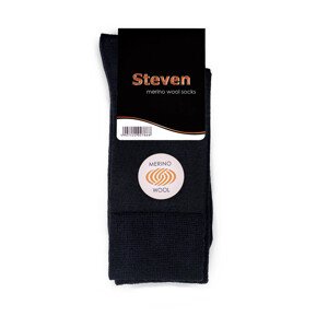 Ponožky z merino vlny Steven 130 černá 44-46