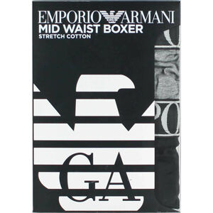 Boxerky 2pack 111912 0A720 08649 černo-šedá - Emporio Armani vícebarevná L