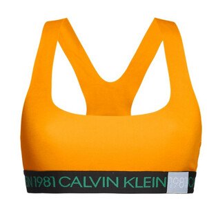 Sportovní podprsenka QF5577E-1ZK oranžová - Calvin Klein oranžová L