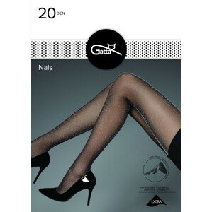 Dámské punčochové kalhoty Gatta Nais Lurex 20 den nero-golden 2-S