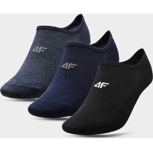 Pánské nízké ponožky 4F SOM300 Modré_černé (3páry) 39-42