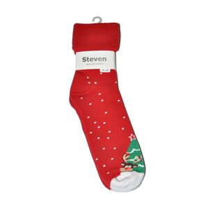 Dámské ponožky Merry Christmas 030 - Steven červená vzor 38/40