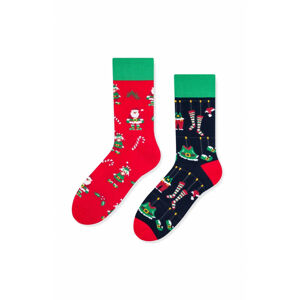 Pánské ponožky 079 Sváteční - MORE zelená-potisk 43-46