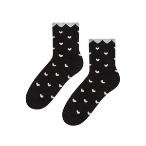 Dámské ponožky Steven 136-008 černá 35-37