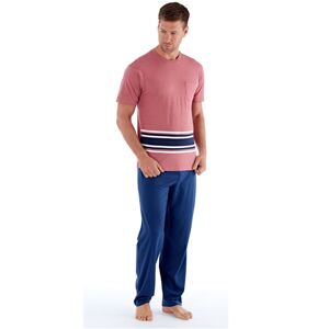 Pánské pyžamo MN000186 - Fordville růžová - modrá L