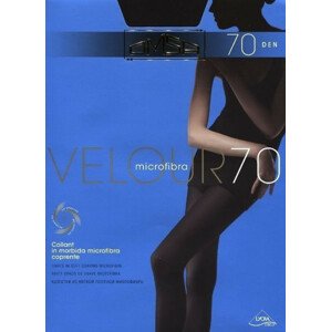 Punčochové kalhoty Velour 70 černá XL