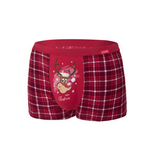 Pánské boxerky Cornette Merry Christmas Reindeer 2 007/58 červená 2xl