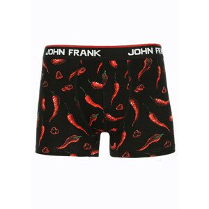 Pánské boxerky John Frank JFBD318 L Černá