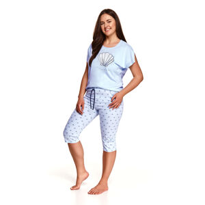 Dámské pyžamo Taro Mona 2377 kr/r 2XL-3XL L'21 modrá XXL