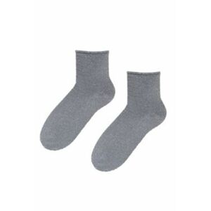 Dámské kotníkové ponožky 158 stříbrná/černá 38-40