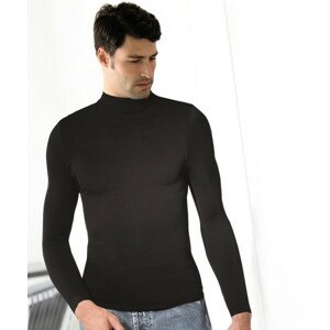 Pánské triko bezešvé T-shirt lupetto manica lunga Intimidea Barva: Černá, Velikost: S/M
