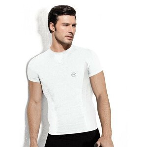 Pánské bezešvé triko krátký rukáv Active-Fit Barva: Bílá, Velikost: L/XL
