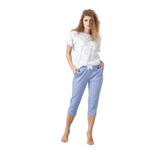 Dámské pyžamo KIORA 1025 bílá/modrá M