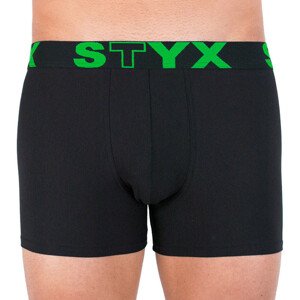 Pánské boxerky Styx long sportovní guma černé (U962) S